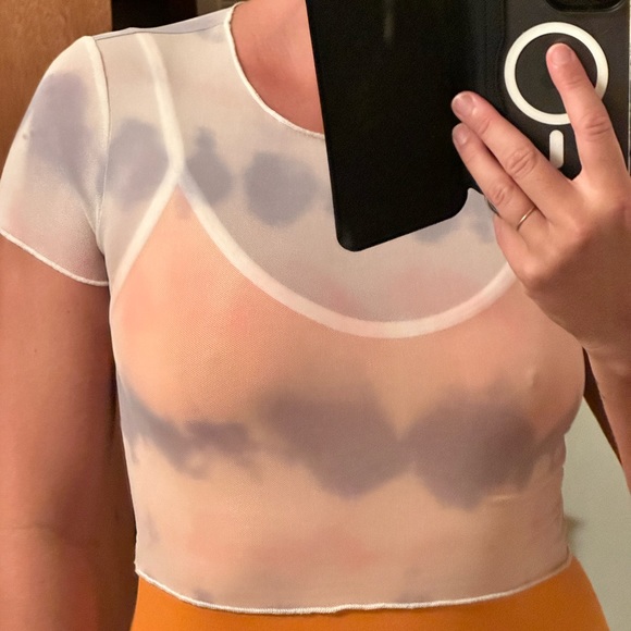 Princess polly mesh tye dye crop top - Picture 2 of 4